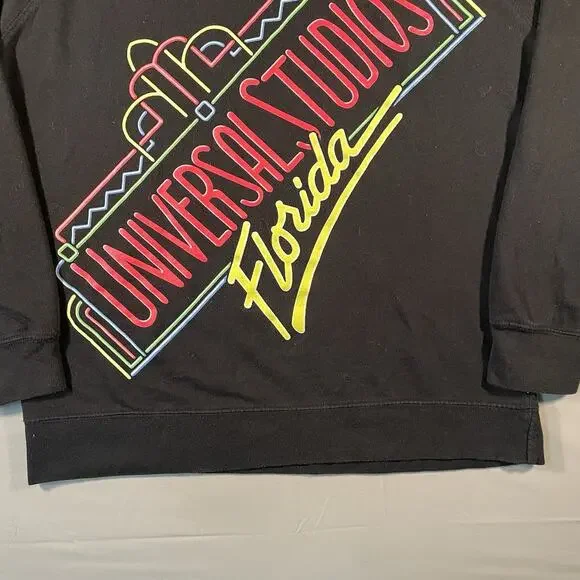 Universal Studios Florida Neon Crewneck Sweatshirt Unisex Size M - Picture 2 of 7